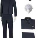 IMDAET Anime Cosplay Costume for Jujutsu Satoru Costume Costume Uniform for Men Halloween Party M