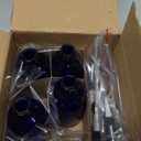 Set of 4 Vivaplex 6 pieces, Cobalt Blue, 4 oz Glass Bottles, with Black Fine Mist Sprayer