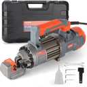 5/8 Inch Electric Hydraulic Rebar Cutter, Portable Rebar Cutter, Cutting up to 4-16mm #5 Rebar, Cutting Speed 1-1.5S 1000W RC16B (Grey + Orange)