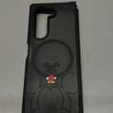 Threehundred for Samsung Galaxy Z Fold 6 Case Magnetic [Compatible with MagSafe], Cute Aesthetic Design Translucent Matte Military Grade Protection Hard Rugged Phone Case for Girls Women - Black