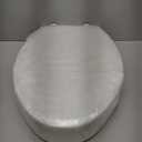 Toilet seat risers, Elevated Toilet Seat 3 inch, Heavy Duty, Never Loosen, Soft Close, Easy Install & Clean, Elongated Raised Toilet seat bowl (18.5), White