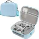 Carrying Case for DJI Neo Combo, Portable Storage Bag Travel Case for DJI Neo Combo, Compatible with RC-N3/N2 Remote Controller, Neo Battery, Charging Hub and other Accessories, Light Blue
