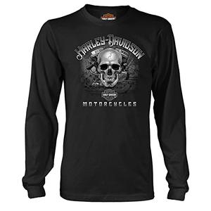 Harley-Davidson Military, Custom Wiesbaden, Germany Overseas Tour, Long Sleeve T-Shirt, L (Large)