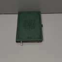 AHGXG Thick Journal Lined Notebook for Men - 320 Numbered Pages A5 College Ruled Notebook for Writing, 100gsm Paper, Vintage Leather Hardcover, for Women Work Office School, 5.75'' X 8.38''- Dark Green