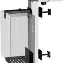 JOY worker Clamp-on Desk Leg PC Mount, No Drilling Under Desk PC Mount Adjustable Height and Width, Computer Case CPU Holder Holds up to 33 lbs, Fits Most Computer Tower, Black