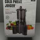 Juicer Machines with 5.8" Large Feed Chute, Cold Press Juicer for Whole Vegetables and Fruits 400W, Slow Masticating juicer Easy to Clean Juice Extractor Machine High Juice Yield (Titanium Gray)