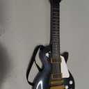 Simba Kids Electric Guitar 22 in. with Real Metal Strings, Black Rock Guitar for Kids Ages 4+