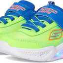 Skechers Boys Skechers Meteor-Lights-krendo (10 Toddler, Blue/Lime)