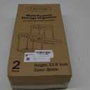 Multi-Purpose Pull-Out Storage Organizers, Under Sink/Cabinet Organizers and Storage for Bathroom & Kitchen, Black, 12.8 Inches, 2 Packs