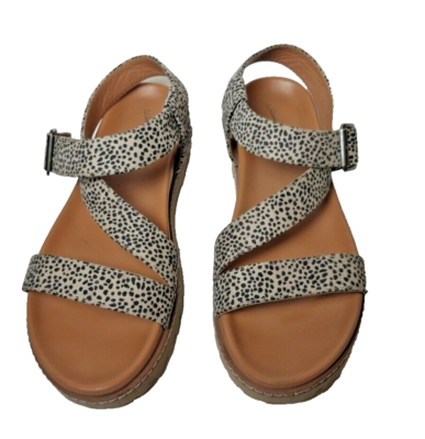 SMNY Annie Leopard, Size 7.5 Sandals