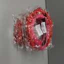 5 x 2 Pack Valentine's Day Headband for Women Pearl Rhinestone Crystal Jeweled Embellished Ladies Wide Top Knot Pink Red Makeup Hair Hoop Accessory Holiday Party Costume Decor Prezzie