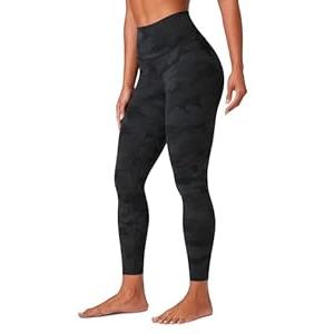 CRZ YOGA Butterlift Workout Leggings 25" - High Waisted Pilates Gym Athletic Womens Yoga Pants Buttery Soft Dark Grey Camouflage 2 Medium