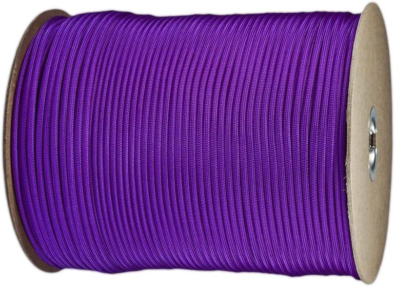 Paracord Planet Paracord (50+ Colors) - 1,000 Foot spools - 250 Foot spools - 100 feet Hank (Acid Purple)