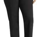 Lee Womens Plus Size Instantly Slims Classic Relaxed Fit Monroe Straight Leg Jean (18 Plus Petite, Black)