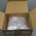 1000 Pcs Clear Disposable Plastic Forks, Heavy Duty Plastic Utensils Bulk Cutlery Heavyweight Silverware Disposable Forks for Home Party Picnic Food, 5.8 Inches