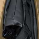 PIC AUTO Leather Car Seat Covers, Sports Carbon Fiber & Mesh Design, High-Back Two Front Set, Waterproof Automotive Seat Covers, Airbag Compatible, Universal Fit for Most Cars (Black & Black)