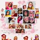 18 Pairs Heart Sunglasses Rimless Heart Shaped Glasses Bulk Pack for Women Colored Party Birthday (Purple)
