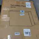 LEWIS&WAYNE Tall Planters for Outdoor Wicker Large Rectangular Block Box