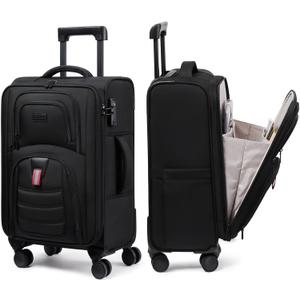 LOVEVOOK Carry On Luggage 22x14x9 - Airline Approved Spinner Suitcase, Medium-22inch
