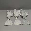 KeaBabies 3-Pack Swaddles for Newborns, Girls, Boys with Hats - Organic Soft Baby Sleep Sacks, Breathable Baby Swaddle 3-6 Months Beanies Set, Premie Infant Sleep Sack 0-3 Months (Leafy)