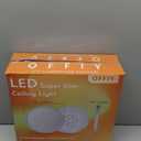 4PK 12 Inch LED Flush Mount Ceiling Light, 24W, 2520LM, 3000K/4000K/6000K CCT Selectable Super Slim LED Ceiling Light, Close to Ceiling Round Flat Panel Light for Hallway, Bedroom,Kitchen ect (Black)