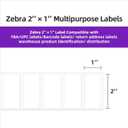 AveneMark 12 Rolls 2" x 1" Direct Thermal Labels for ZB ZD411 LP2824 ZD421 GK420D Barcodes Postage Address Shipping Labels Compatible with Rollo & Zebra Desktop Printers Adhesive - 1300 Labels/Roll
