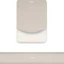 MOSISO Wrist Rest Support for Mouse Pad&Keyboard Set, Rectangular Ergonomic Mousepad Non-Slip Base Home/Office Pain Relief&Easy Typing Pad with Neoprene Cloth&Raised Silicone Lining, Stone Gray