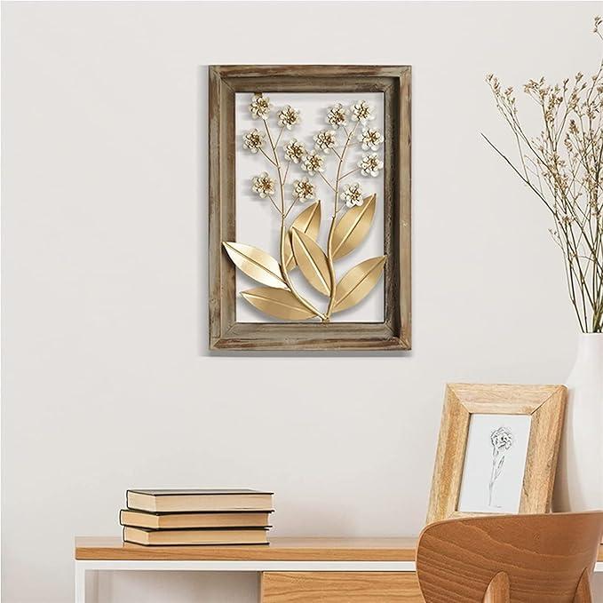 DI NV 8X17 METAL HYDRANGEA FLOWER ART