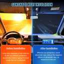 6 Layers Semi Truck Window Shades Custom Fit 2018-2026 Freightliner Cascadia, 3 Set Front Windshield and Side Windows Foldable Sun Protector Privacy Cover