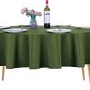 Ascoza 2pack 90 Inch Willow Round Tablecloth in Washable Polyester Fabric for Wedding/Banquet/Restaurant/Parties