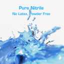 Disposable Nitrile Gloves Powder & Latex Free 3 mil Non-Sterile Nitrile Exam Gloves Light Duty Cleaning Gloves, Large, Box/100 (Blue, L)
