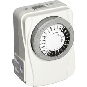 TNI2423 Powerzone Heavy Duty Indoor Electromechanical Timer, 125 V, 15 A, 24 Hr
