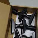 Homemory 6 Pcs Window Candles with Sensor Dusk to Dawn, Ivory Electric Window Candle Flickering, Christmas Fake Candles Battery Operated, Led Candlesticks with Black Holders for Xmas Holiday Decor