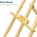 finenolo Wooden Easel Stand for Painting, 45" Adjustable Height Folding Art Easel for Canvas, Drawing, Wedding Signs & Posters, Ideal for Adults, Artists, Beginners, Students & Kids