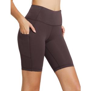 baleaf Women's 8"/ 5"/ 3" Biker Shorts High Waist Yoga Workout Gym Running Volleyball Spandex Shorts with Pockets