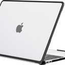 BlueSwan Anti-Cracking Hard Shell Case Compatible with MacBook Air 13 inch, M1 Chip 2018-2021 Model A2337 A2179 A1932, Anti-Fingerprint Soft TPU Bumper, Frosted Clear