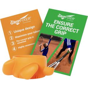 Tennis | Ensures the Correct Grip | The Ultimate Training Equipment & Teaching aid | Danish Innovation (Medium (Pack of 1))