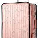 Thicken Clear PVC Luggage Cover Protector, Waterproof Plastic Suitcase Cover, 24 Carry On Luggage Protector Suitcase Cover or Tsa Approved for Travel