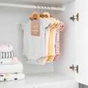 Whaline Acrylic Baby Closet Dividers Boho Hanging Acrylic Infant Clothes Hanger separators Baby Closet Organizers Thicken Baby Wardrobe Organizers for Home Nursery Supplies, 6.7 x 3 Inch, 8Pcs (Colorful 1)