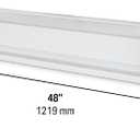 Stelpro Brava Electric Baseboard Heater – 1000W / 240V - 48" L x 5 7/8" H – Rounded Corners – Durable Steel Convection Heater for Quiet, Even Heat (AB41002W) – White
