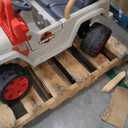 12V Kids Car, 4x4 Electric Car for Kids with Remote Control, LED Lights & Music, Off-Road Ride On Toy Car Gift for Boys Girls 3+ Years Old (Racing Red & White)