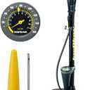 Topeak JoeBlow Max Hp Bike Floor Pump, 160 Psi/11 Bar, TwinHead, fits Presta, Schrader, and Dunlop valves