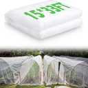 Garden Insect Netting for Raised Beds Extra Large Fruits Tree Netting Pest Barrier White Ultra Fine Mesh Row Bed Covers Net for Vegetable Fruit Protection from Insect Bird Animals(15X 33 ft)