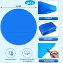 Wesiti Solar Pool Covers Blankets Above Ground Inground Pool Solar Covers Heavy Duty Heater Warmers for Swimming Pools Hot Tub(10 ft in Diameter,Blue,3 Pcs)