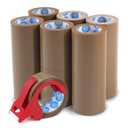 Brown Packing Tape 36 Rolls (2 Inch x 55 Yards, 2.0 Mil) Plastic Shipping Tape for Boxes, Moving & Storage, Not Kraft Paper Tape