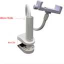 Baby Monitor Holder, 43.5 in Long Flexible Arm with Strong Clamp for Crib, Furniture (19.67in)