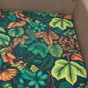HARBOREST Outdoor Chair Cushions Set of 4, Water Resistant Patio Chair Cushions with Ties, Square Corner Outdoor Seat Cushions for Patio Furniture, 18.5"x16"x3", Colored Leaf