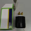 Leviton 30 Amp, 250 Volt, NEMA L6-30P, 2P, 3W, Locking Plug, Industrial Grade Grounding, 2621, White