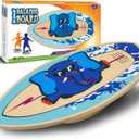 WALIKI Wood Balance Board | Ages 3-8 | Toddlers and Kids | (Blue)