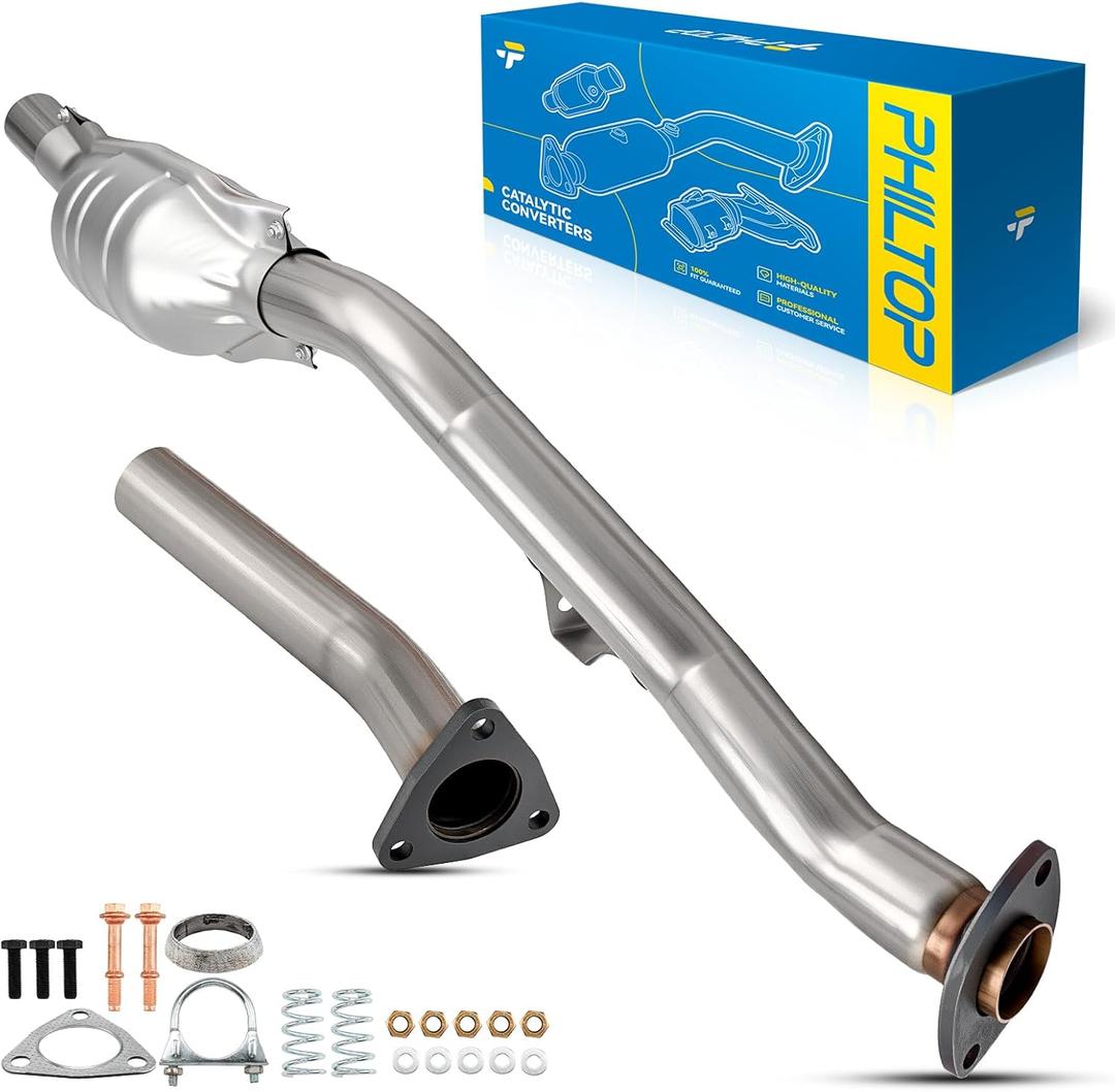 PHILTOP Rear Catalytic Converter Direct-Fit Stainless Steel Compatible with 2006-2008 Forester, 2006-2007 Impreza, 2006 9-2X 2.5L Replace 55583 (EPA Compliant)
